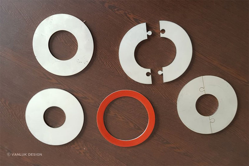 waste pipe flashing